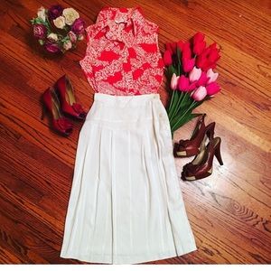Vintage white classy skirt